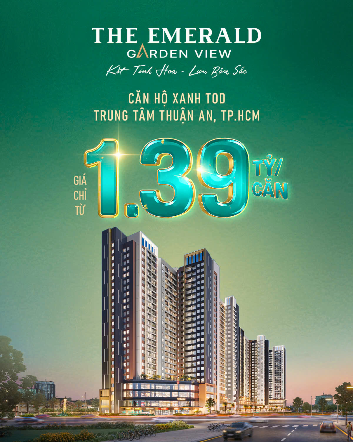 Giá Bán The Emerald Garden View 1 Tỷ 39