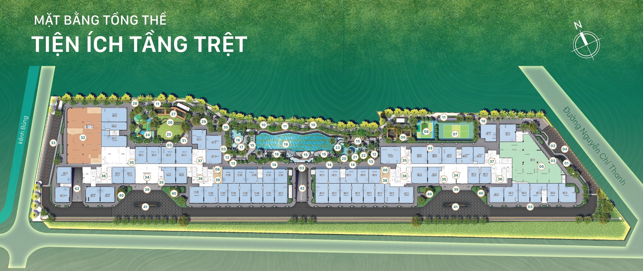 Tiện ích Tầng Trệt Emerald Garden View